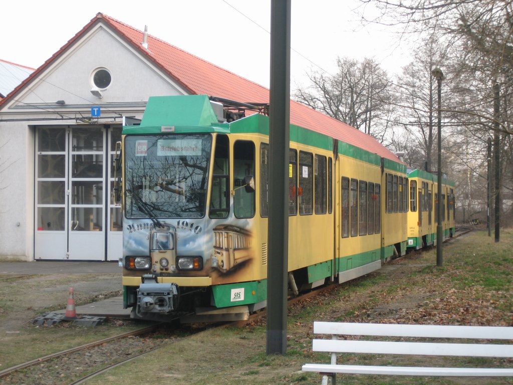 Tw26 und Tw27 auf dem Gelnde des Betriebshofs