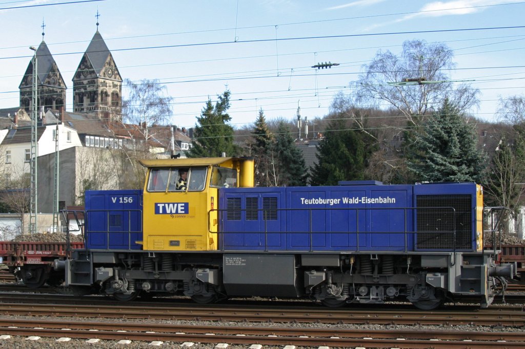 TWE V156 rangiert am 3.3.10 in Dsseldorf-Rath