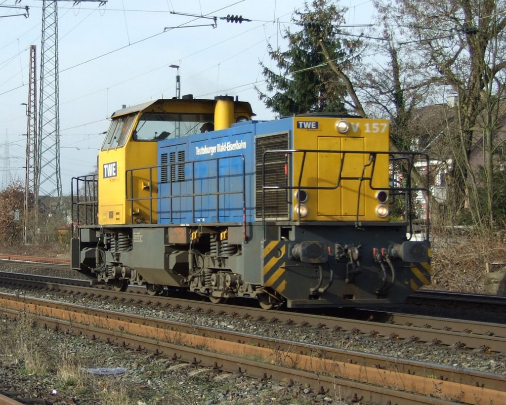 TWE V157 als Lz am 24.3.10 in Ratingen-Lintorf
