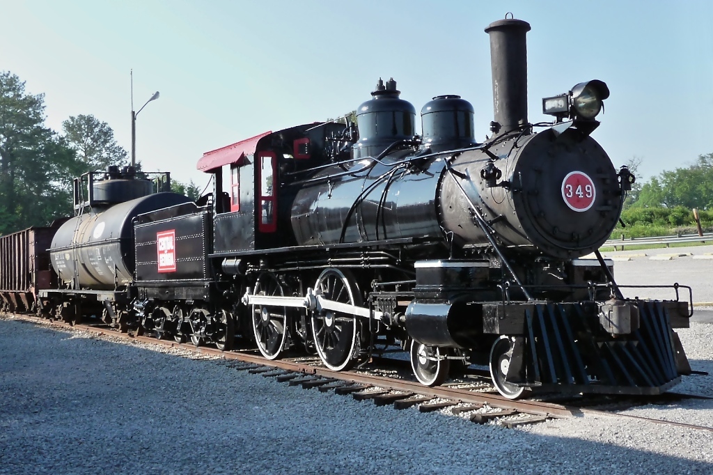 Typisch fr die Amerikanische Western-Lokomotive ist die Baldwin #389 von 1891 (Chattanooga, 30.5.09).