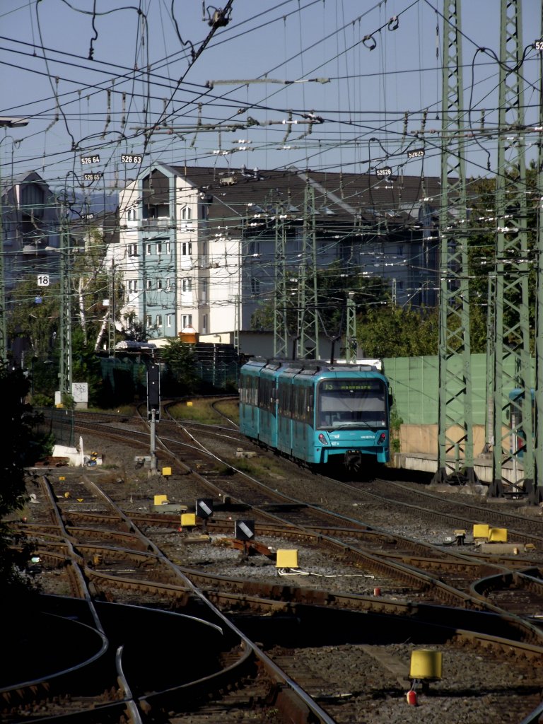 U5 Wagen zweier Zugverband am 15.10.11 in Frankfurt Heddernheim 