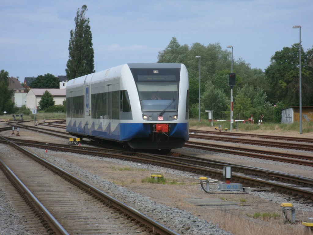 UBB 646 106 erreichte,am 23.Juni 2012,den Bahnhof Wolgast.