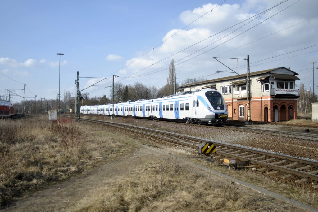 Unbekannter Triebwagen in Lehrte am 06.03.2012.