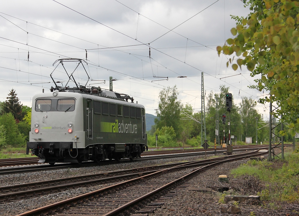 Und hier nochmal ein Nachschuss auf die 139 558-1 von Railadventure. Sie fuhr am 12.05.2012 als Tfzf in Richtung Sden. Aufgenommen in Eschwege West.