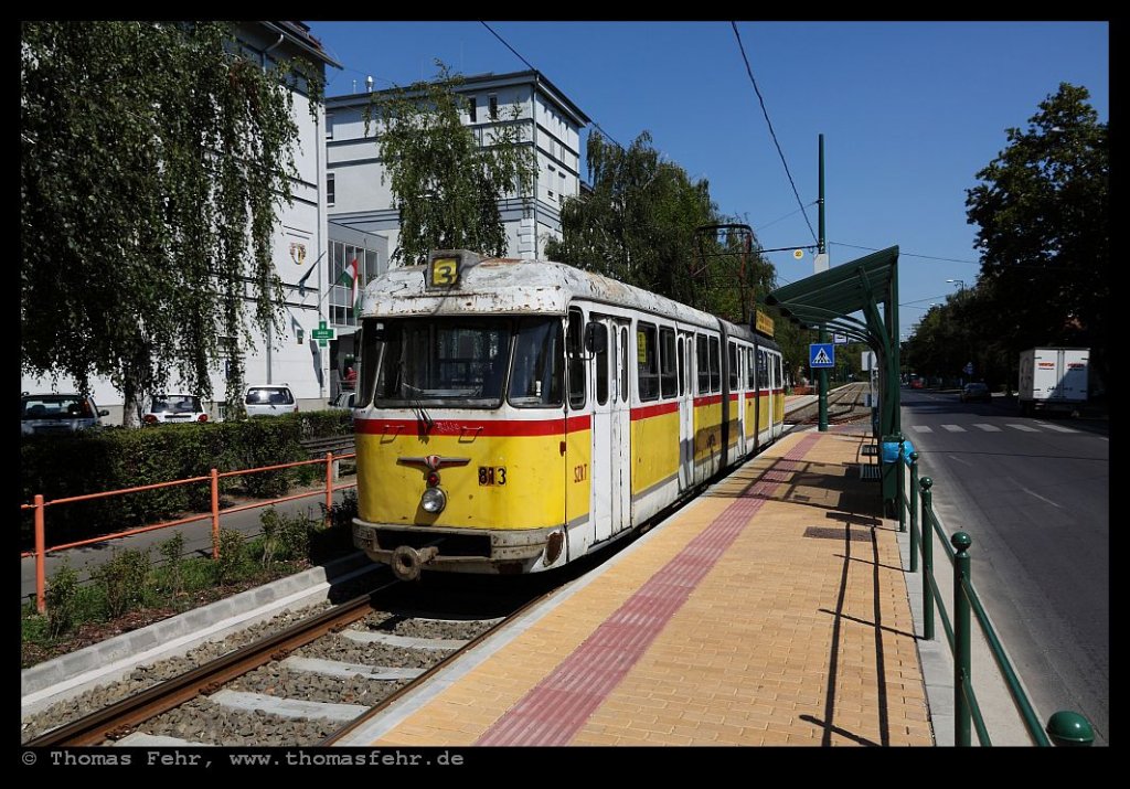Ungarn - Szeged, Haltestelle II. Krhz, 19.08.2011
