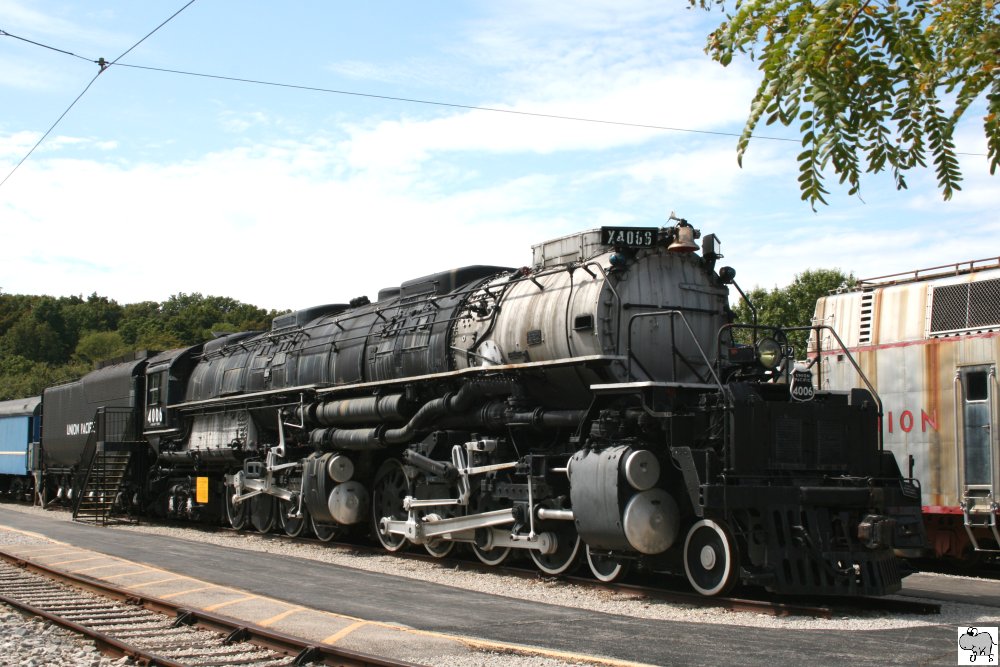 Union Pacific 4006  Big Boy  ausgestellt im Museum of Transportation in St Louis, Missouri. Die Aufnahme entstand am 16. September 2011.