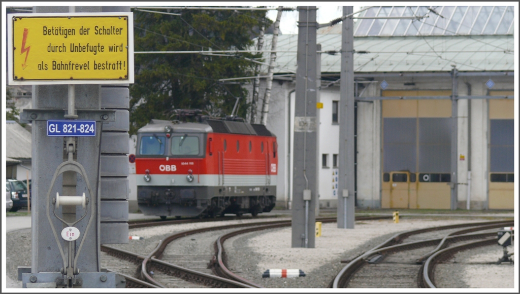 Unmissverstndliche Warnung an irgendwelche Missetter in Bludenz. (30.03.2010)