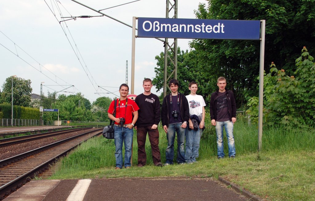 Unser Gruppenfoto aus Omannstedt: V.l.n.r Stefan Mller, Martin Schneider, Christopher Ptz. mein Cousin Fabian und Kevin Schmidt