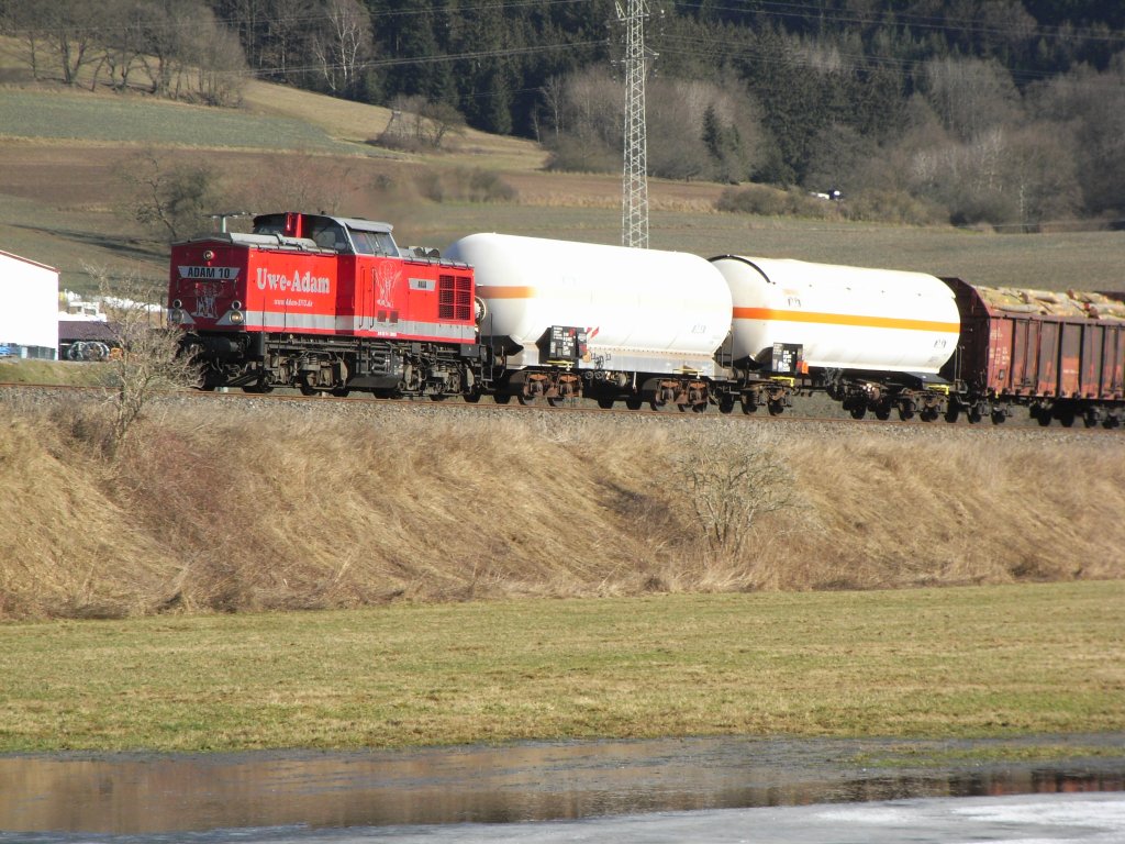Uwe Adam Lok 10 Anja mit einen kurzen Gz bei Wasungen am 03.03.2010