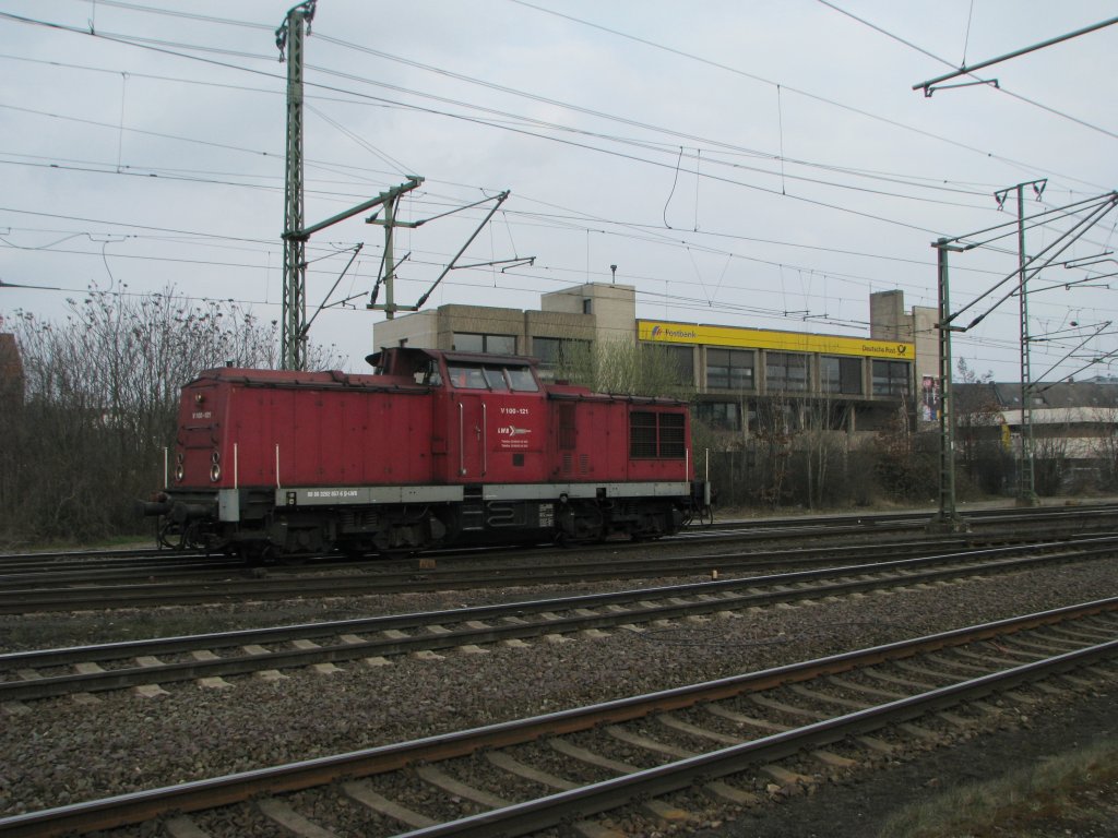 V 100-121 der der LBW, in Lehrte am 25.03.2011.