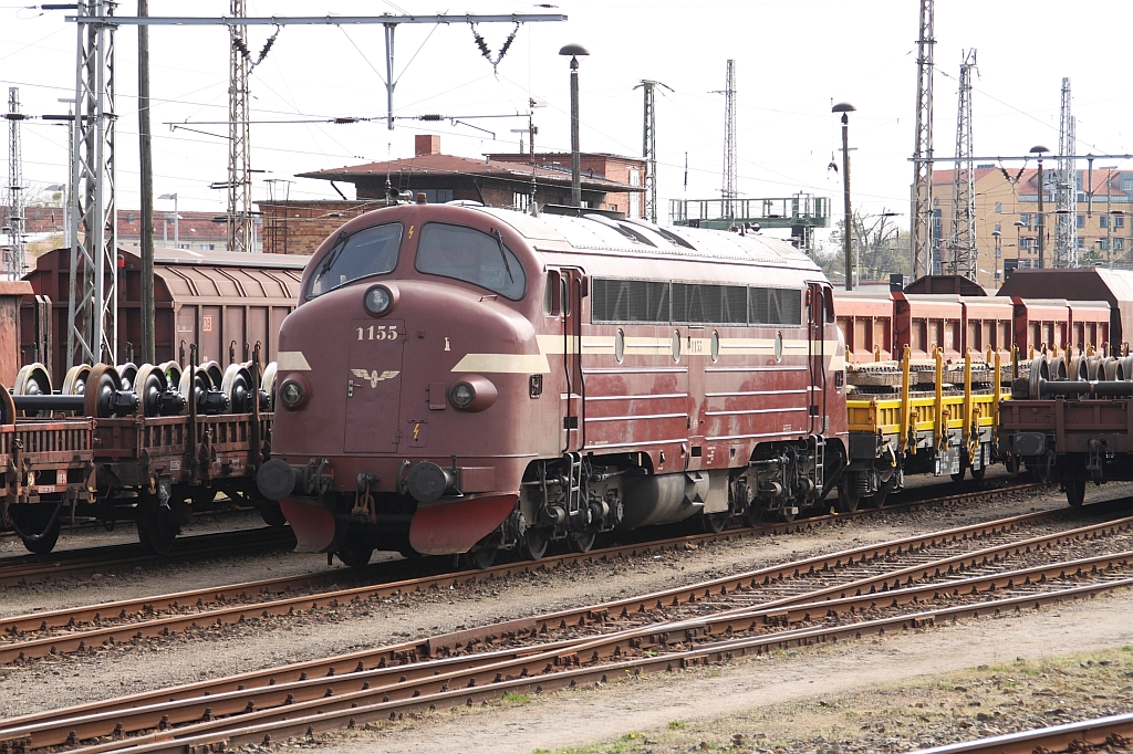 V 170 1155 der Eichholz Rail GmbH steht am 24.04.2010 in Eberswalde