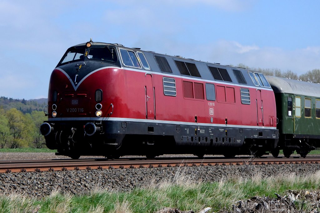 V 200 116 am 28.04.2013 bei Hockeln