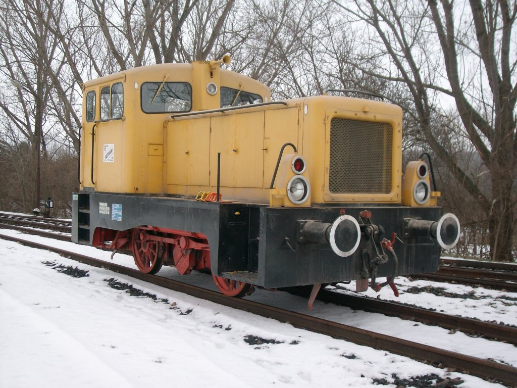 V 22 der Firma Kley's Bau in Bad Langensalza Ost.Aufgenommen am 4.2.2010