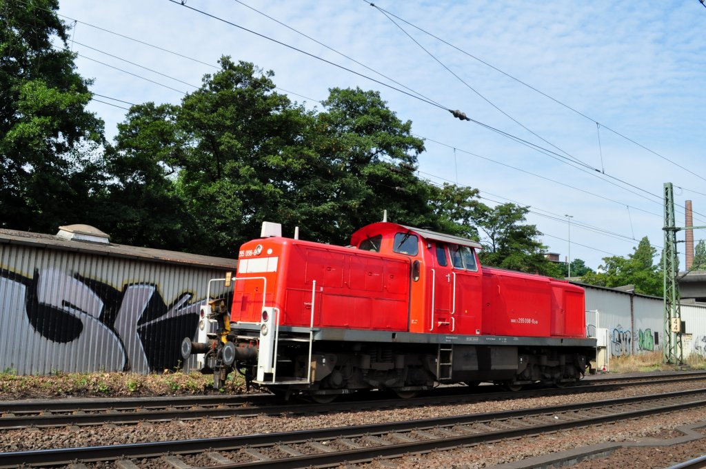 V 298 098 auf Solofahrt in Hamburg-Harburg am 04.08.2010