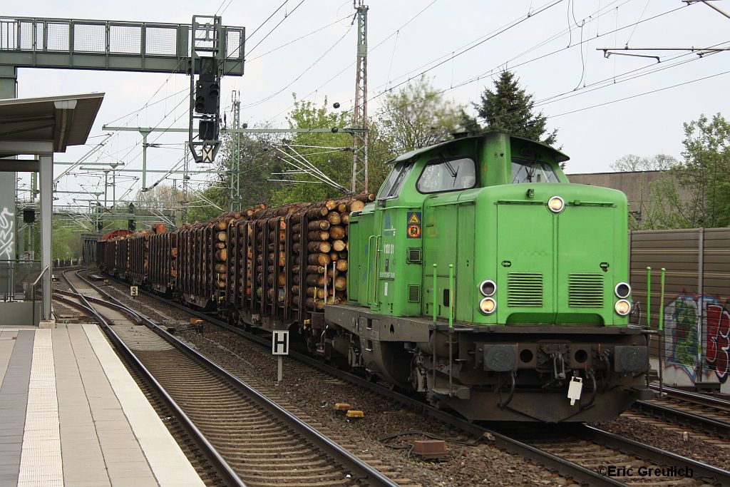 V100 01 der Ilmebahn am 27.4.10 in Hannover Linden/Fischerhof.