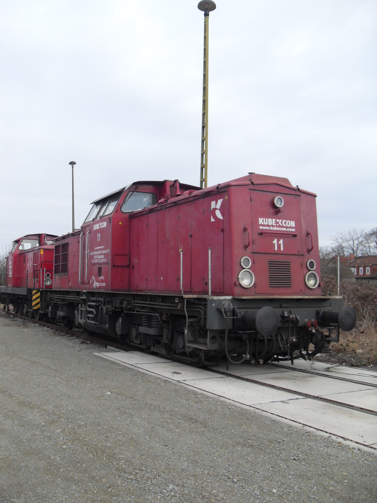 V100 und V60 der PBSV standen am 12.03.2010 in Stendal.