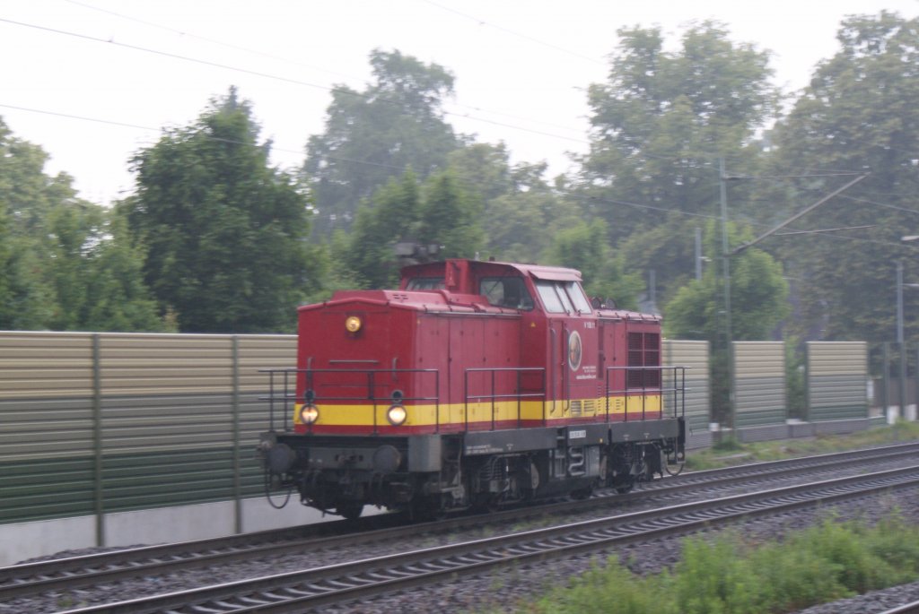 V150.11 der EBW fuhr als Lz an einen verregneteten 18.09.2009 in Richtung Seelze.
