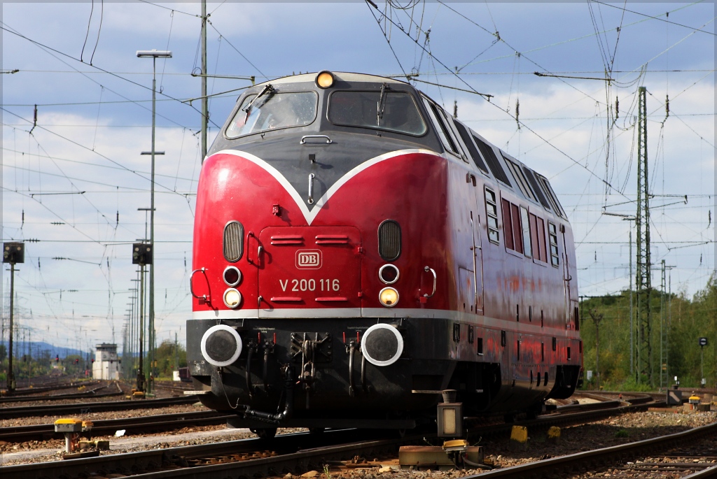 V200 116 war Bestandteil der Diesellokparade am 29.09.12 in Koblenz L�tzel