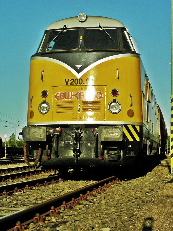 V200.21 der EBW abgestellt in Kiel-Meimersdorf am 30.08.08