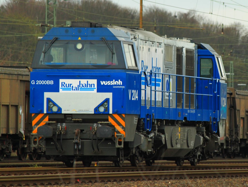 V204 (272 409-4) der Rurtalbahn am 31.03.2012 in Aachen West.