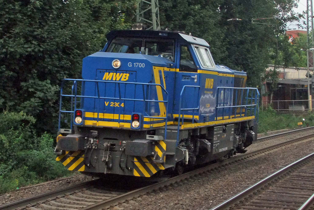 V2304 der MWB bei der Durchfahrt in Recklinghausen 22.8.2010