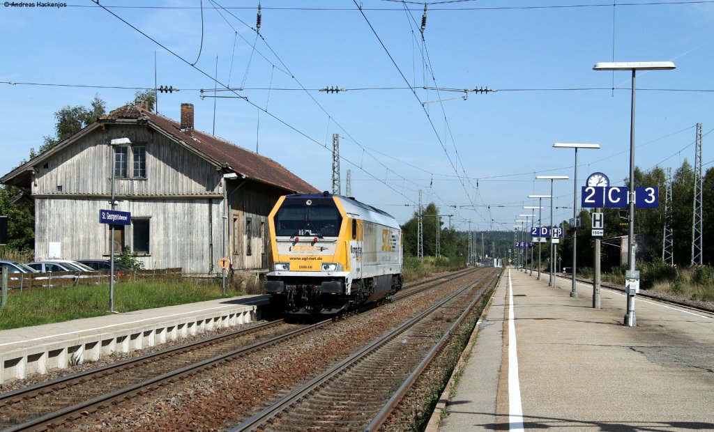 V500.06 als Tfzf 80876 (Singen(Htw)-Rastatt) in St.Georgen 16.9.11