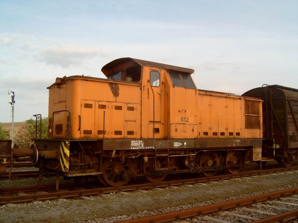 V60 (DR) - Lok-Nr. 612 - in Karsdorf abgestellt am 24.07.2004