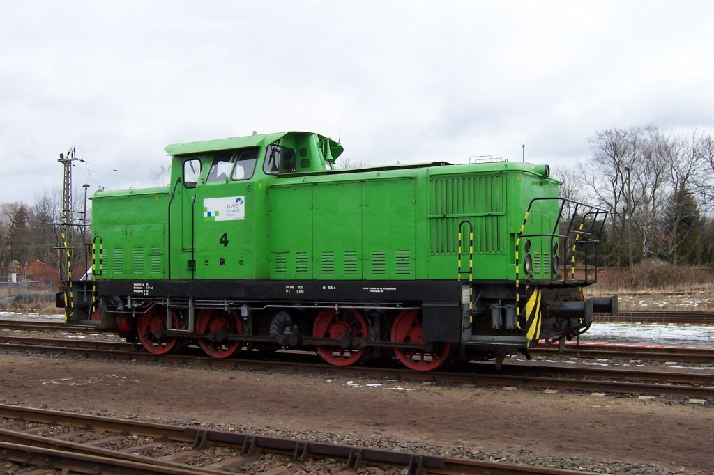 V60 - RWE Lok Nr. 4 - am 12.03.2005 - Saisonerffnung des EMBB in Leipzig-Plagwitz.