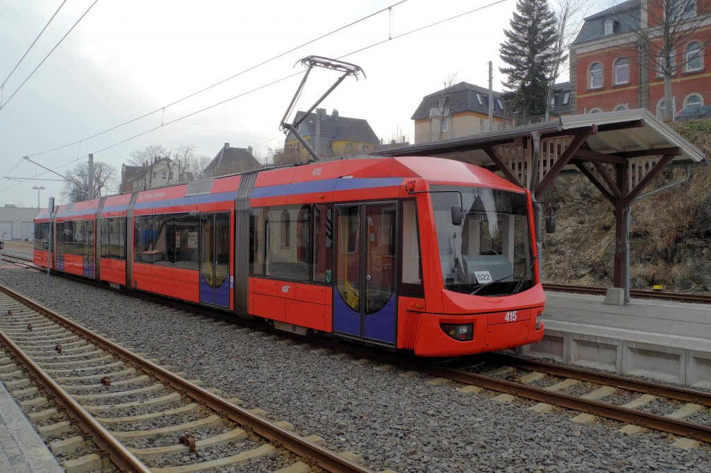 Variotram 416 am 13.03.11 in Stollberg