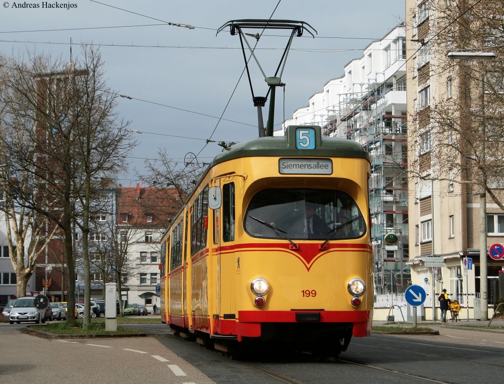 VBK 199 auf Sonderfahrt anllich der TSNV JHV am Konzerthaus 20.3.10
