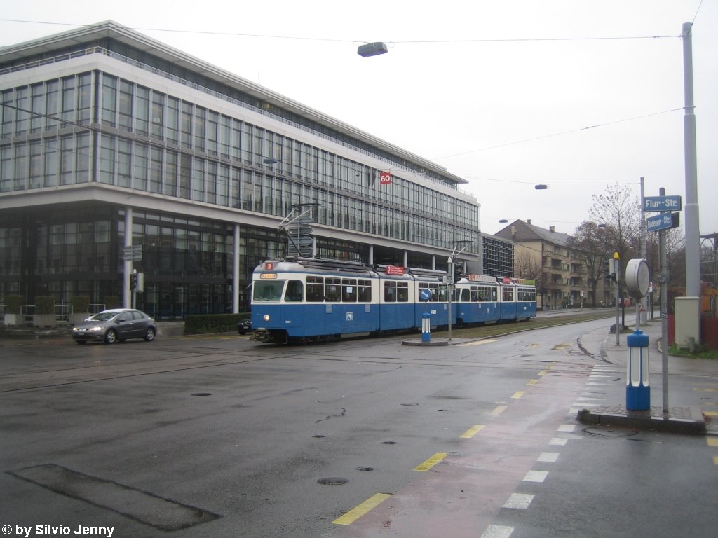 VBZ Nr. 1664+1678 (Be 4/6 Mirage) am 1.12.09 bei der Haltestelle Kappeli.
