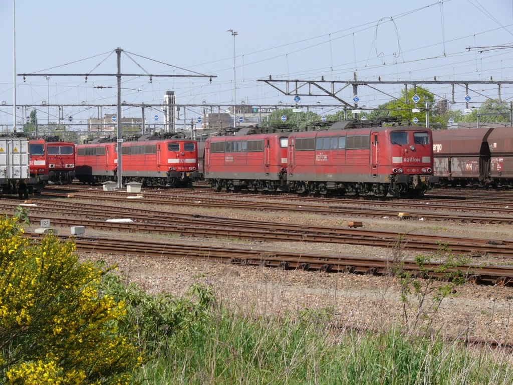 Venlo am 22.04.2007, abgestellte Gterzugloks