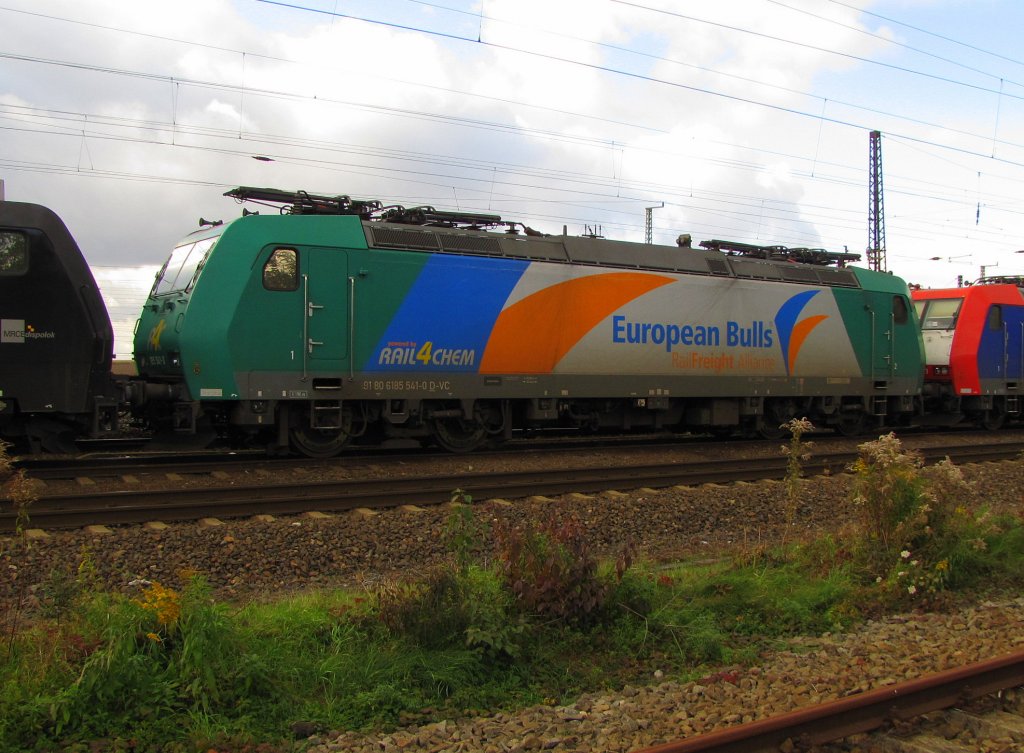 VEOLIA 185 541-0 (91 80 6185 541-0 D-VC), abgestellt in Gro�korbetha; 25.10.2010