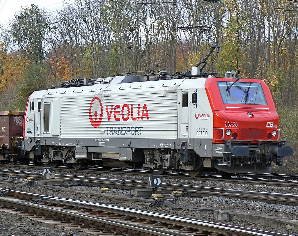 VEOLIA`s E37 510, aufgenommen am 06.11.2009 in Gremberg
