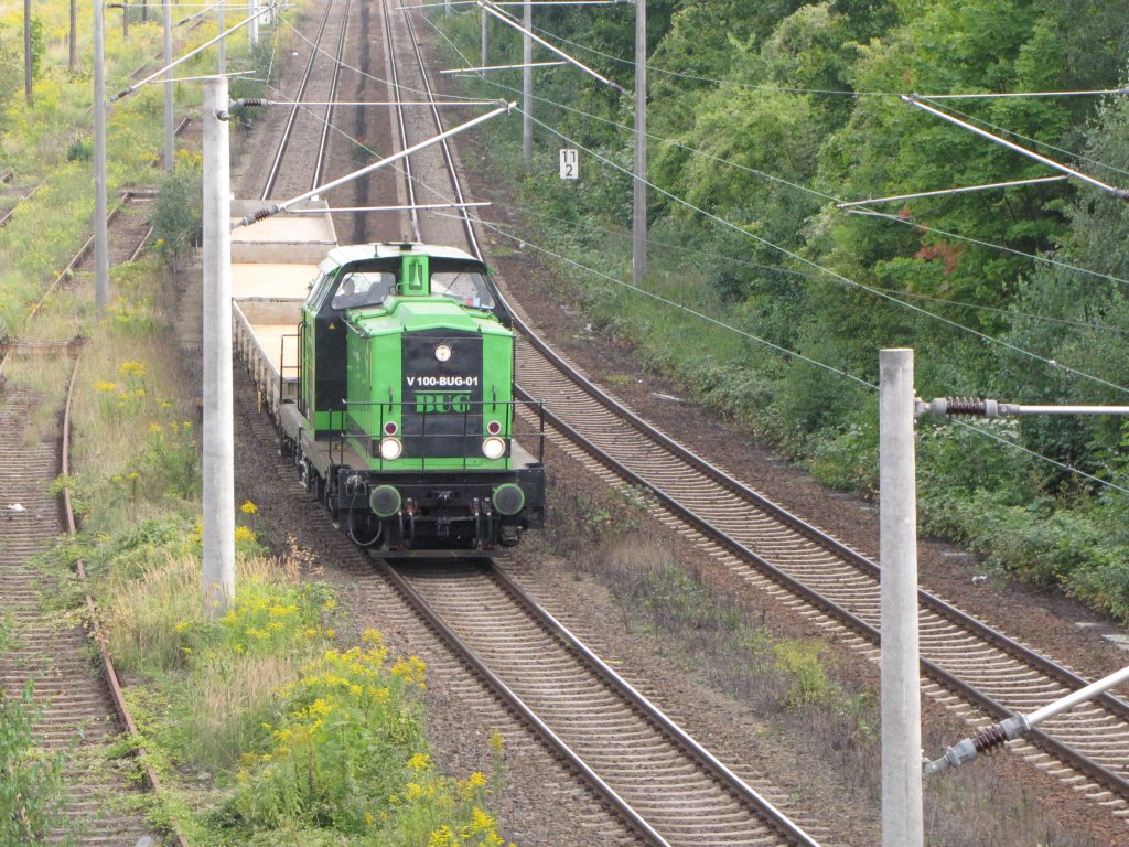 Verkehrsbaufirma BUG am 08.09.2010 in Berlin Frankfurter Allee