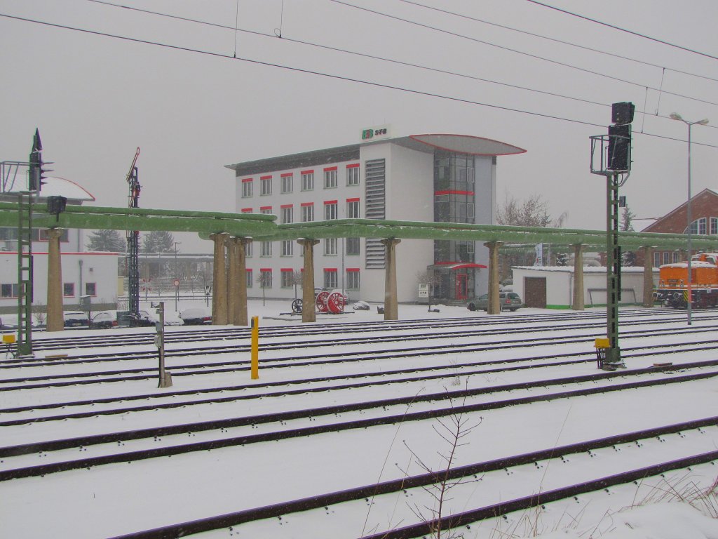 Verwaltungsgebude der EB und STB in Erfurt Ost; 29.11.2010