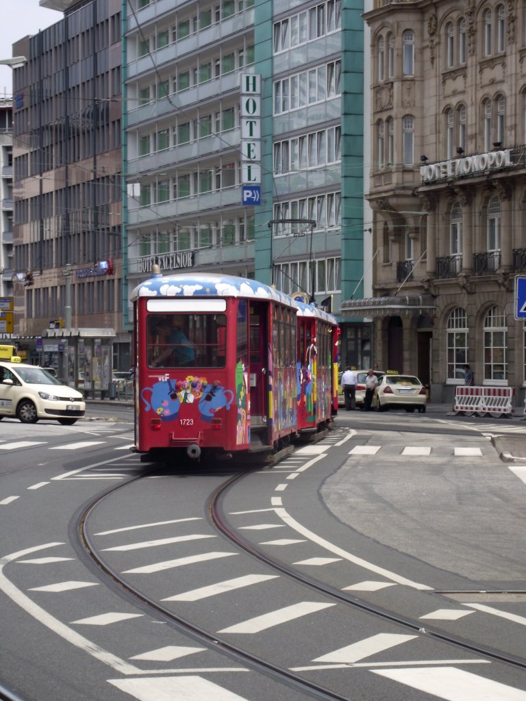 VGF Ebbelwei Express von hinten am 08.06.13 in Frankfurt