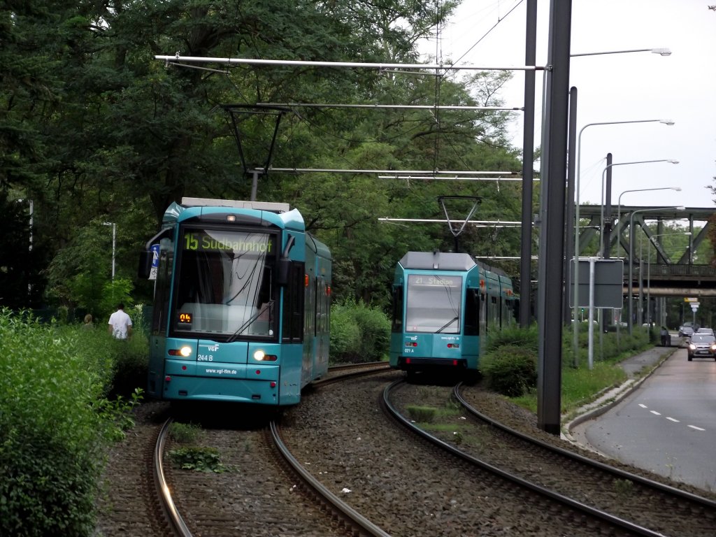 VGF S- und R-Wagen in Frankfurt am Main am 11.09.11