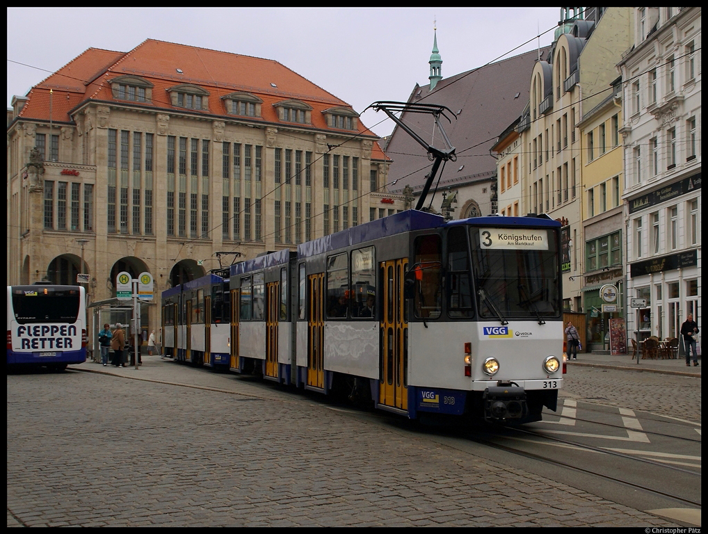 VGG Tw 313 (KT4D) am Demianiplatz in Grlitz. (21.03.2012)