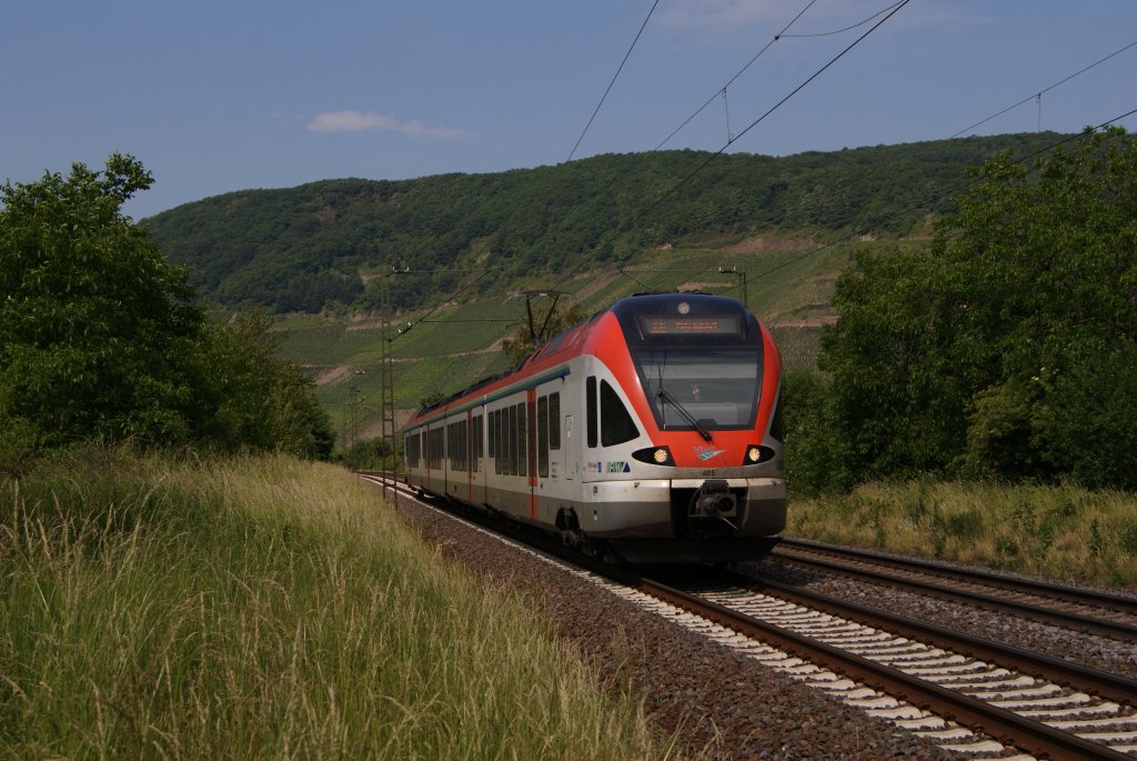 VIAS Flirt als StadtExpress 10 nach Neuwied in Osterspai am 04.06.2011 Gru� an den Tf !