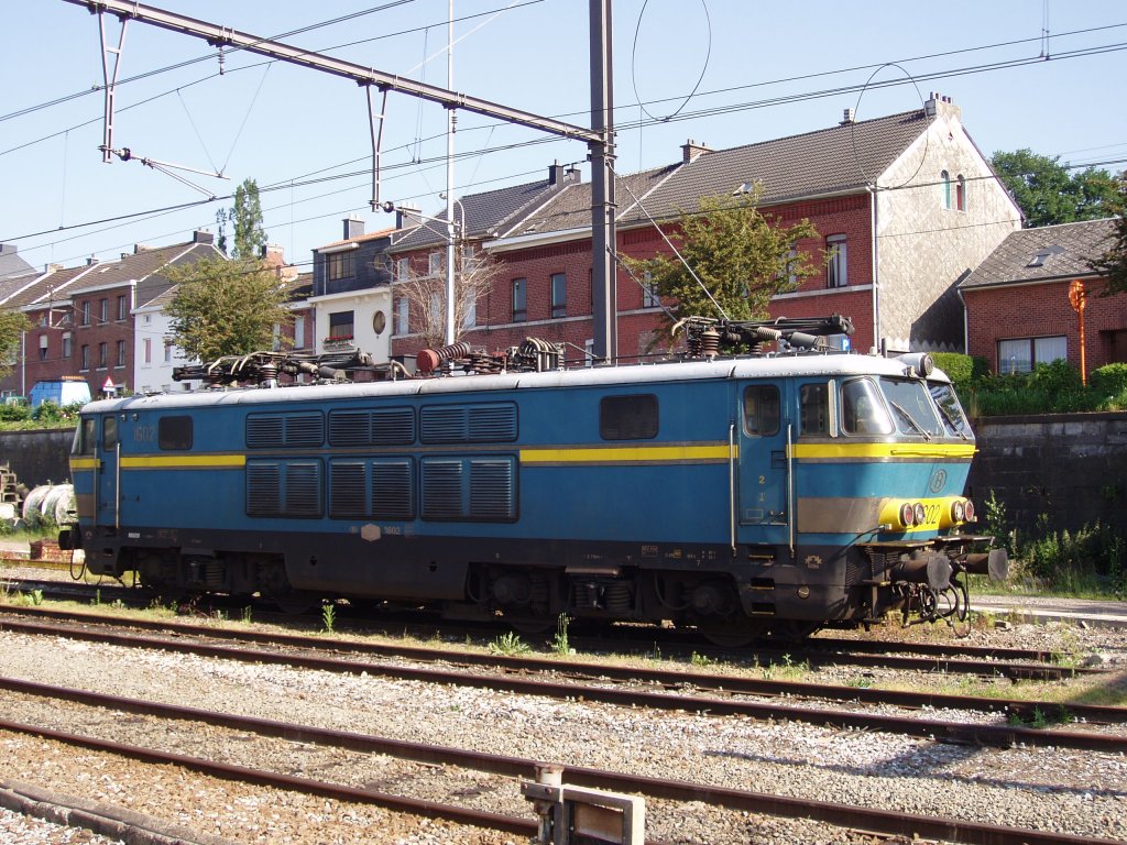 Viersystemlok 1602 der SNCB auf Rangiergleis im Bf Welkenraedt (Juni 2006), jetzt abgestellt.