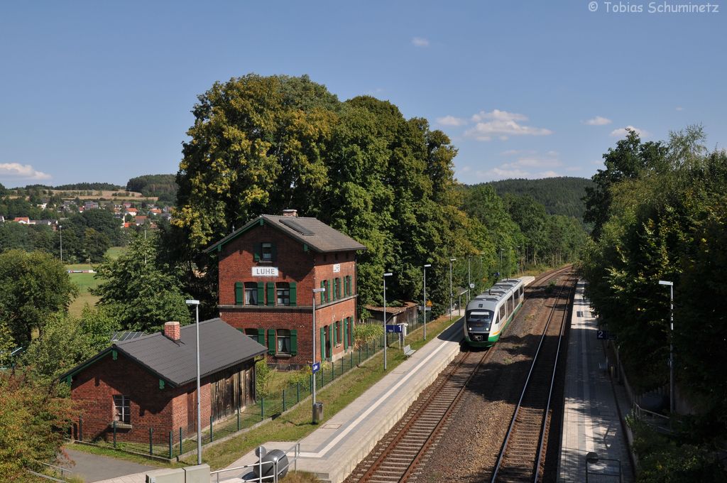 Vogtlandbahn am 15.08.2012 in Luhe