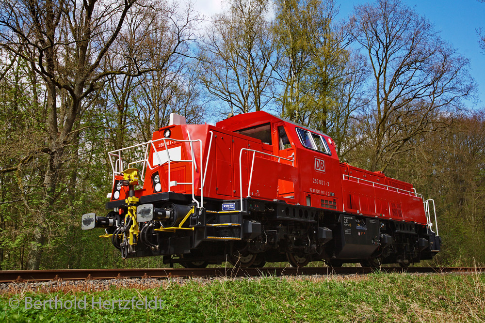 Voith Gravita 260 001-3 auf Testfahrt in Kiel-Wik.
