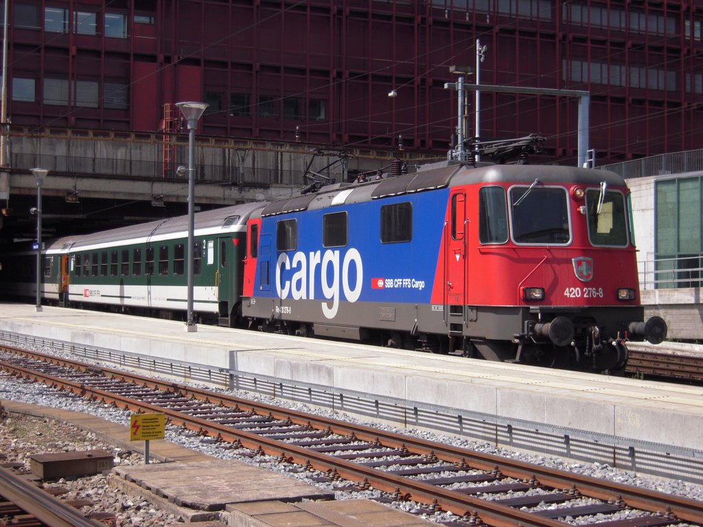 Voller Stolz durfte ich die ETCS Cargo Lok 420 276-8 am IR nach Brugg fhren. Alte Zeiten werden wieder wach.