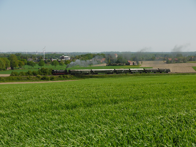 Vom weitern konnten man das erste mal die 78 468 h�ren wie sie Havixbeckt verl�sst in Richtung Billerbeck. 01.05.2011