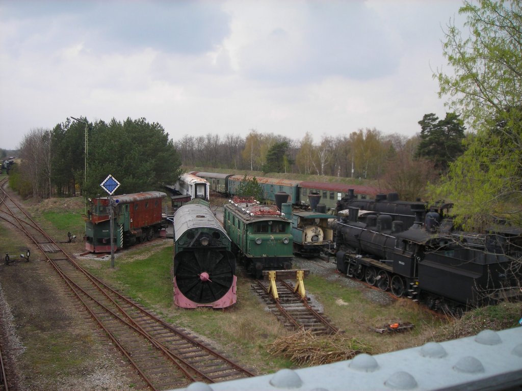 von der neuen Brcke hat man einen herrlichen Blick auf die Drehscheibe.