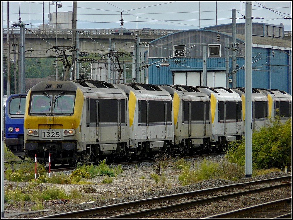 Von sehr schmutzig, ber leicht schmutzig bis hin zu ziemlich sauber waren mehrere Loks der Srie 13 am Tag der offenen Tr im Dpot von Thionville abgestellt. 26.09.2010 (Hans)