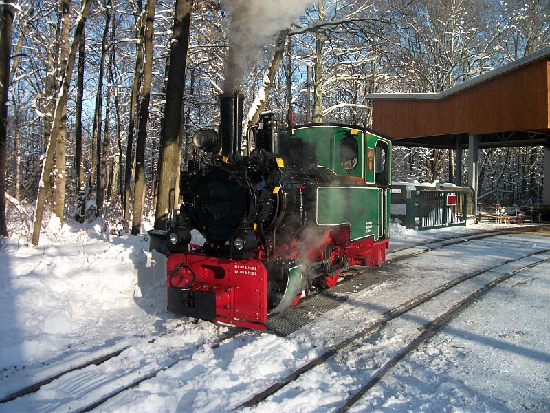 Vorbereiten der Dampflok. 04.12.2010