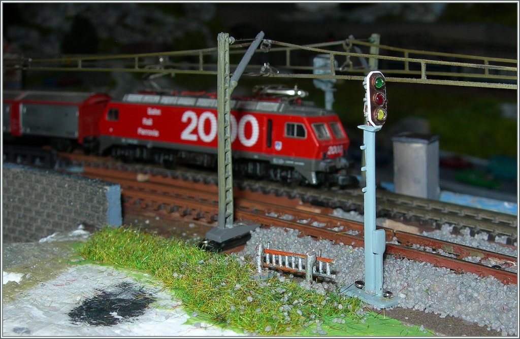 Vorgesorgt: Falls am Signal eine Glhlampe kaputt gehen sollte, steht gleich daneben schon eine Leiter breit. 
26. Nov. 2011