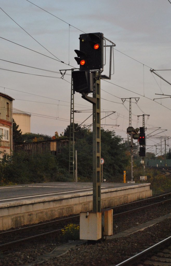 Vorsignal (Wiederholer), im Lehrter Bahnhof. Foto vom 04.10.10.